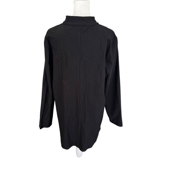 Eileen Fisher Stretch Long Flight Zip Up Jacket Size Large - Picture 5 of 9